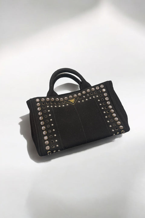 Prada Black Canapa Bag 1011545