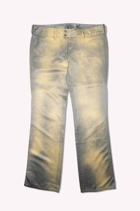 Diesel Grey & Yellow Pants