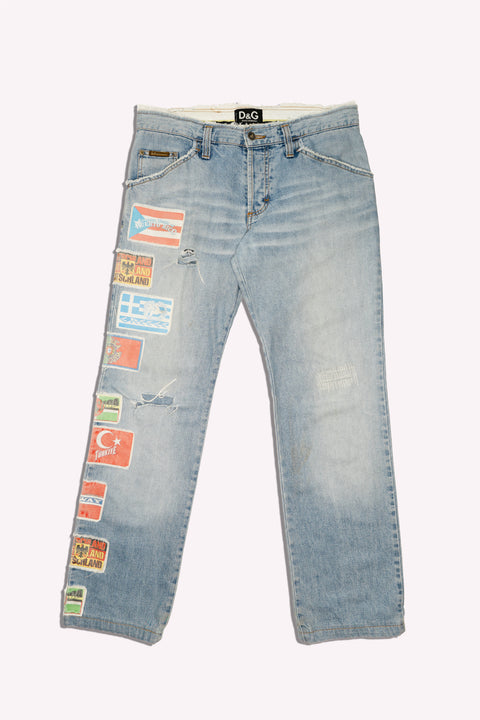 Dolce&Gabbana Jean Cosmopolite Flag