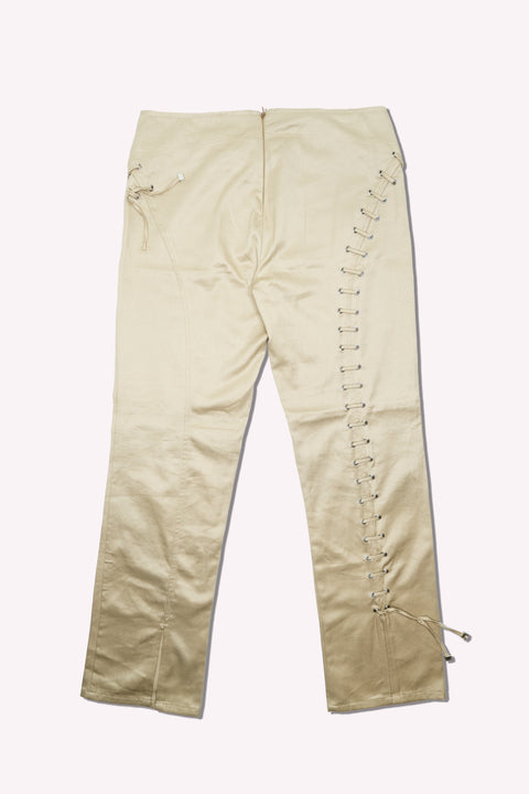 Gianfranco Ferre Laced Beige Pants