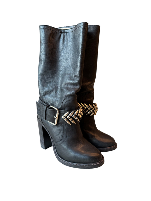 Gianmarco Lorenzi Studded Black Boots