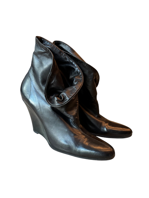 Helmut Lang Black Leather Boots