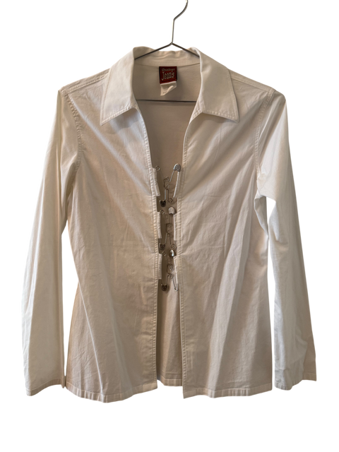 JPG White Shirt Blouse Safety Pin Clips