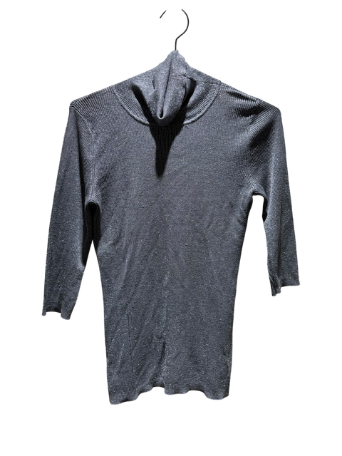 Dolce Gabbana Silver Sparkly Sweater