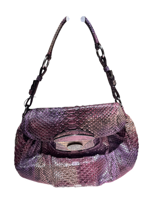 Prada Pink/Purple Python Leather Bag