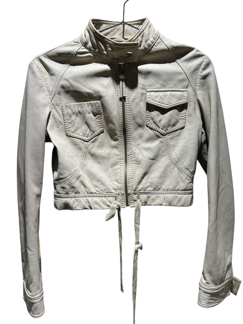 Conbipel Milk Leather Crop Jacket
