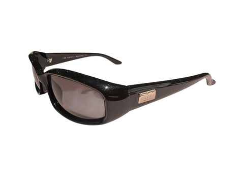 Gucci Black Oval Sunglasses