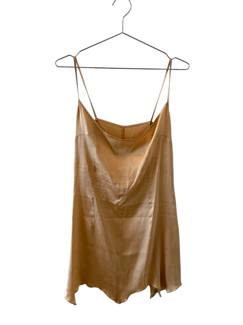 Vintage Silky Lingerie Dress Gold
