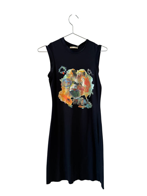 JPG Jeans Dress Black Print
