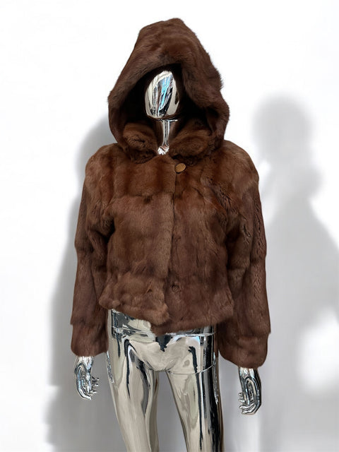 Mink Hooded Jacket