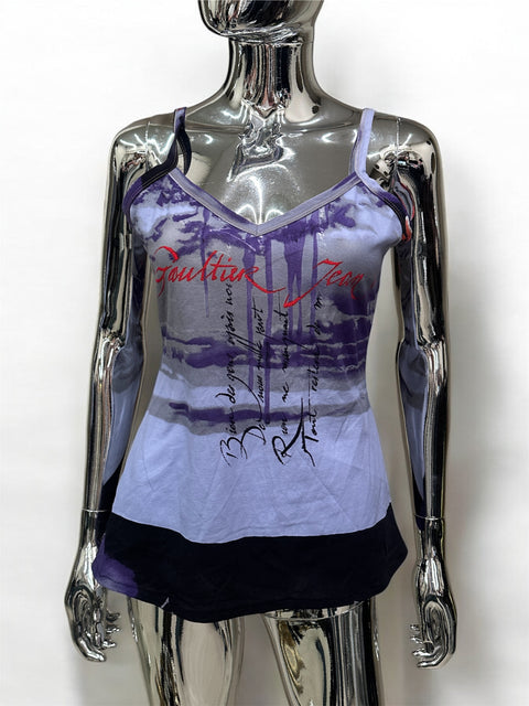 Gaultier Junior Lilac Sleeveless Top