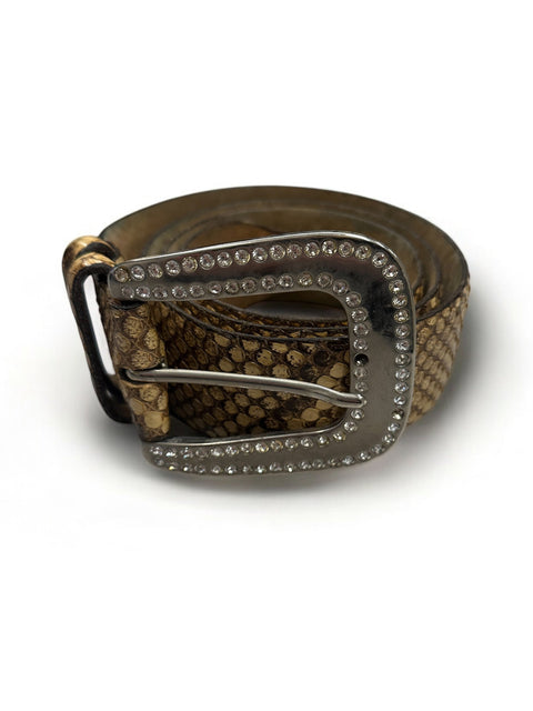 Snake Skin Rhinestone Belt