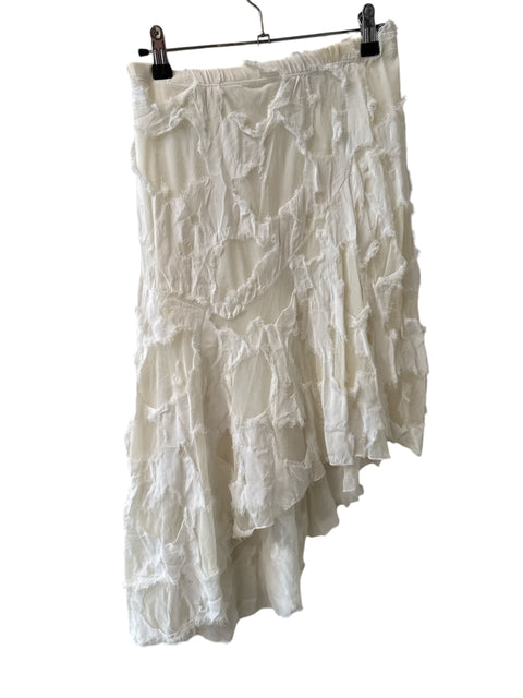Mondadori White Asymmetric Skirt