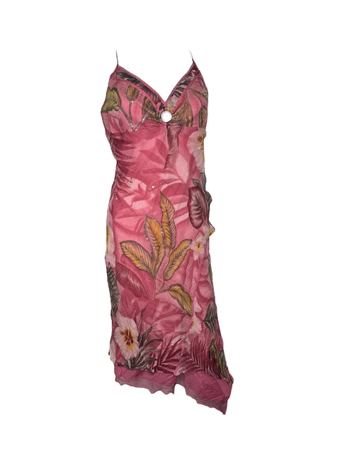 Derhy Pink Printed Dress