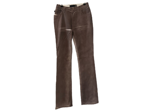 Just Cavalli Purple Coated Pants