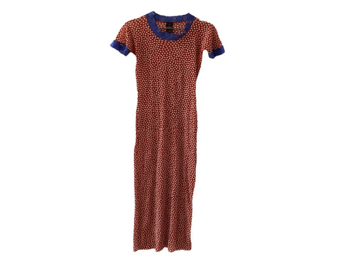 JPG Long Red Dress Polka Dots
