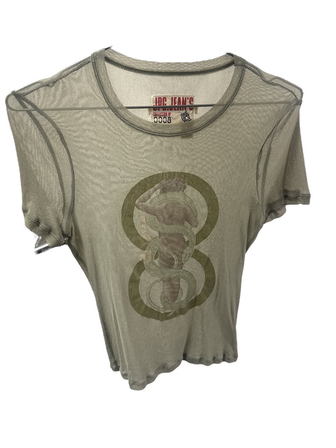 Jean Paul Gaultier Khaki mesh Top