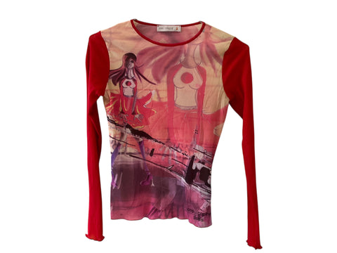 Cop.Copine Red Longsleve T-Shirt