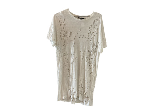 Iro White Destroyed Dress