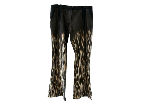 Just Cavalli Black Animal Print Jeans