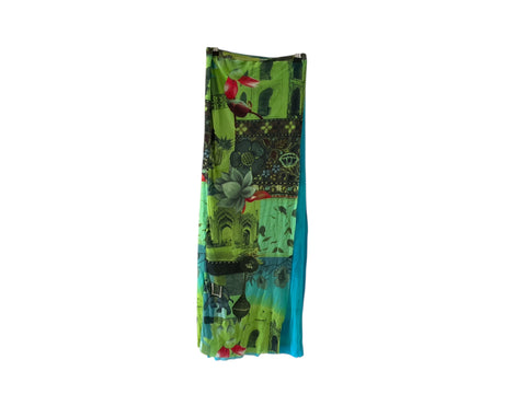 Kenzo Green Long Skirt