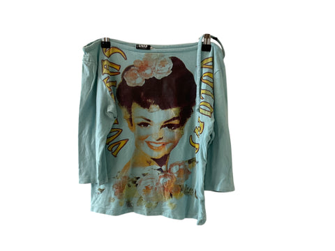 Dolce&Gabbana Blue Long Sleeves Top