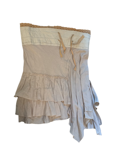 Vintage Beige & Brown Skirt