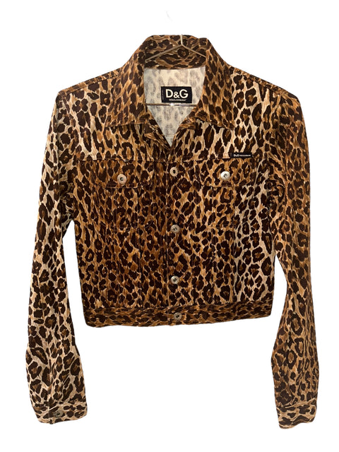 Dolce&Gabbana Leopard Printed Jacket