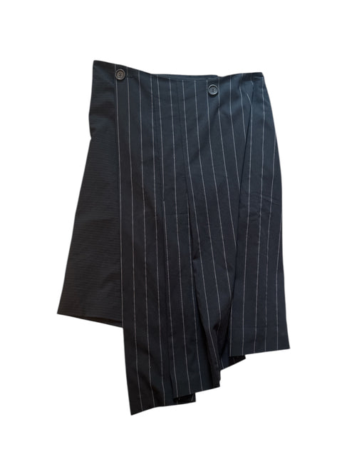 Cop.Copine Black Striped Skirt