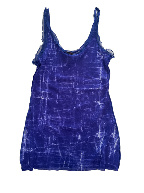 Jean Paul Gaultier Blue Mesh Top