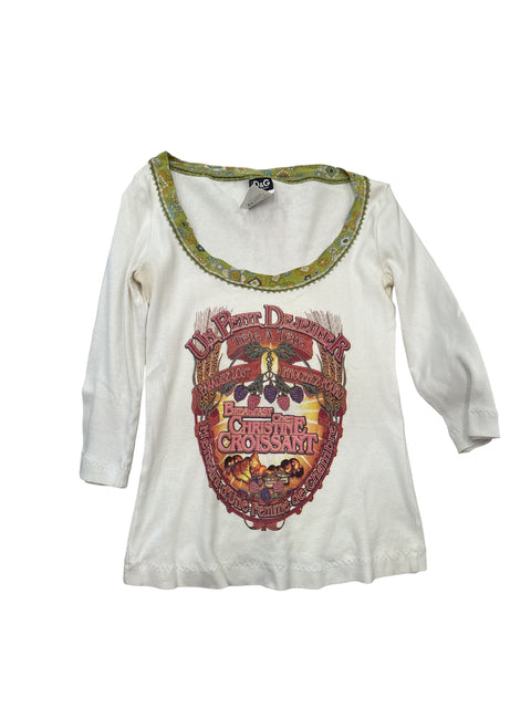 Dolce&Gabbana White Breakfast Top