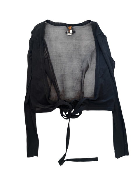 JeanPaulGaultier Mesh Black Cardigan