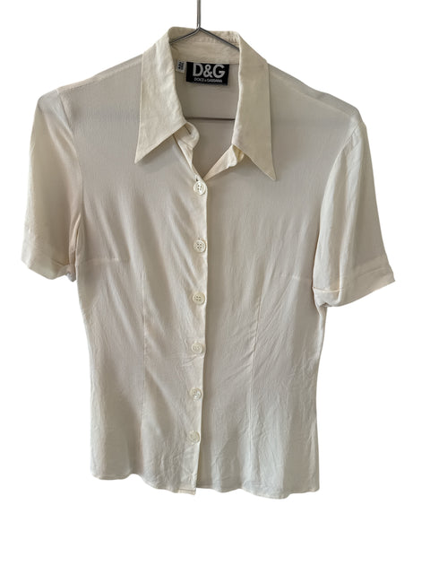 Dolce&Gabbana White Fluid Shirt