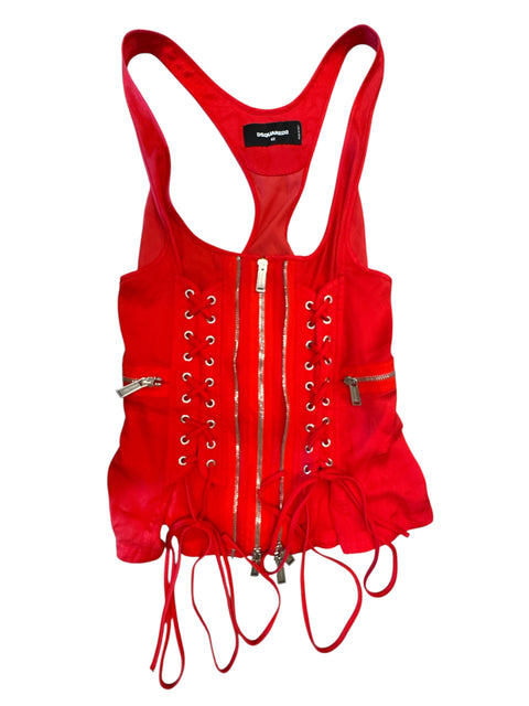 Dsquared2 Red Laced Corset