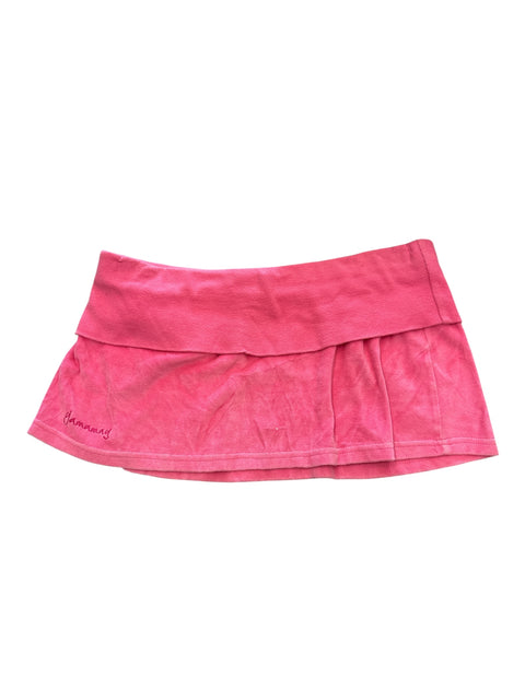 Vintage Pink Velvet Skirt