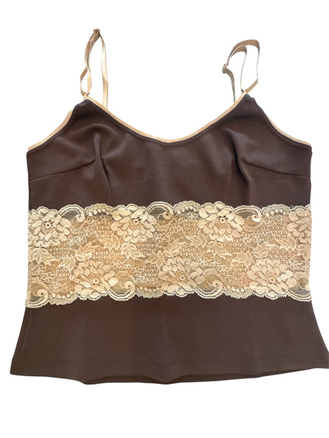 Dolce&Gabbana Brown Lace Top