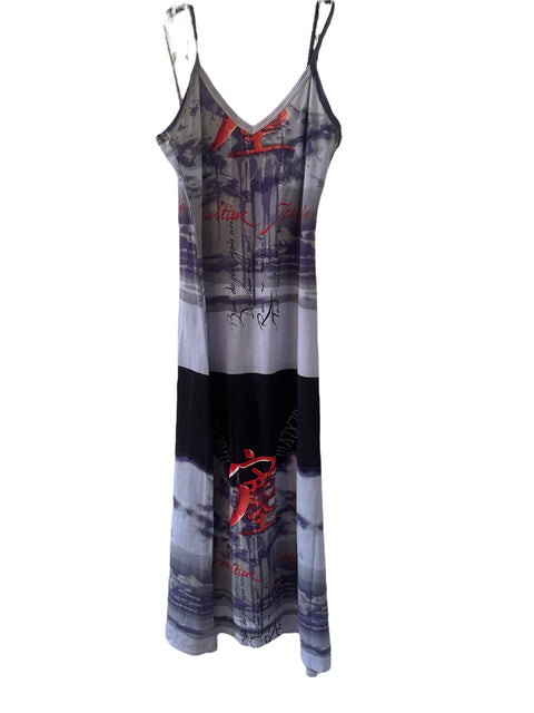 JPG Long Blue Printed Dress
