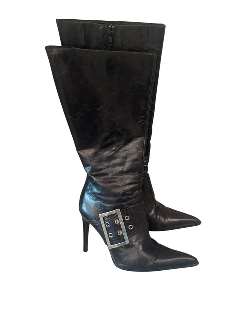 Vintage Leather Black Boots