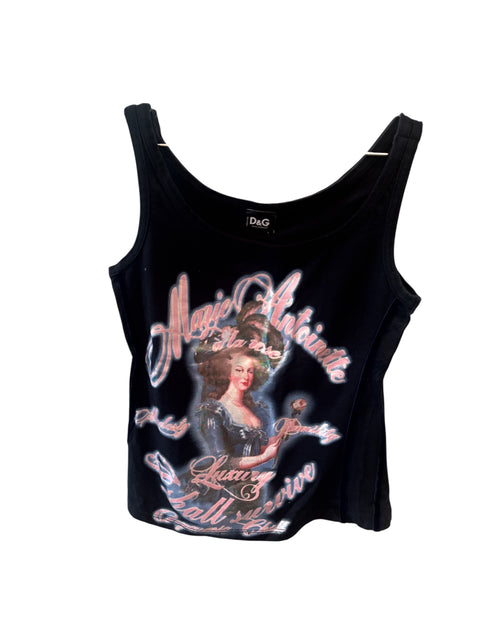 Dolce & Gabbana Graphic Black Tank