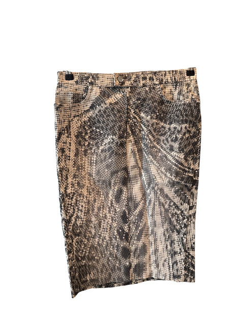 Roberto Cavalli Snake Skin Maxi Skirt