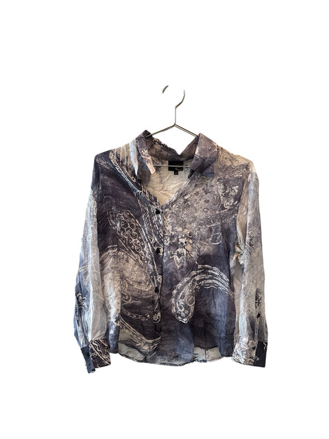 Cavalli Printed Light Button Up