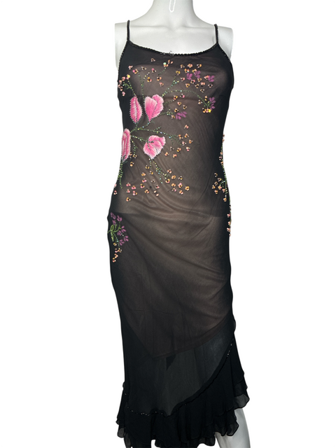FD Gruppo Black Mesh Dress