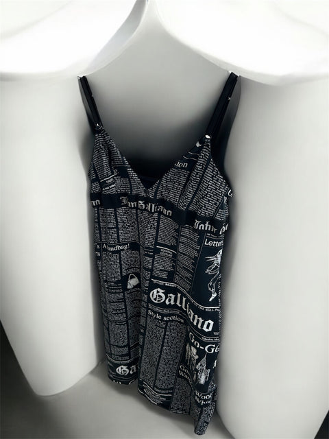 Galliano 90's Black Dress