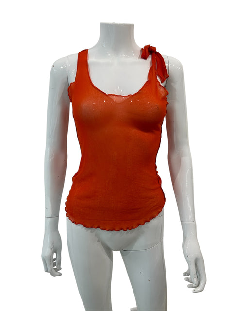 Jean Paul Gaultier Debardeur Mesh Orange