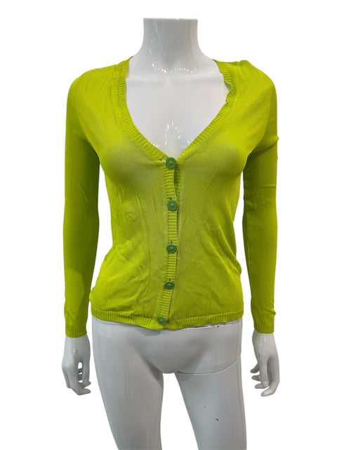Versus Gianni Versace Green Acid Cardigan
