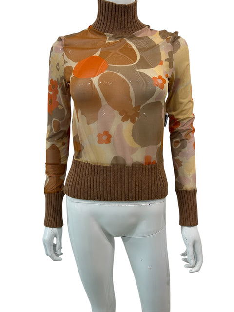 Gianfranco Ferre Maille & Mesh Print Top