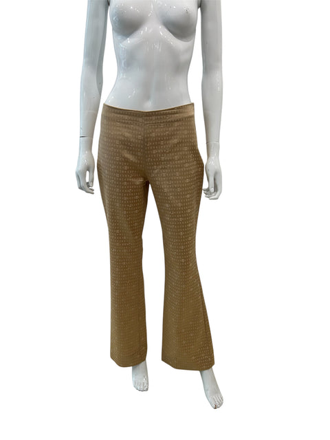 Roccobarocco Logo Mania Gold Pants