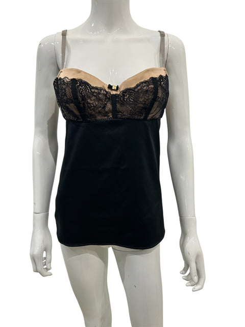 Dolce&Gabbana Black Satin Bustier