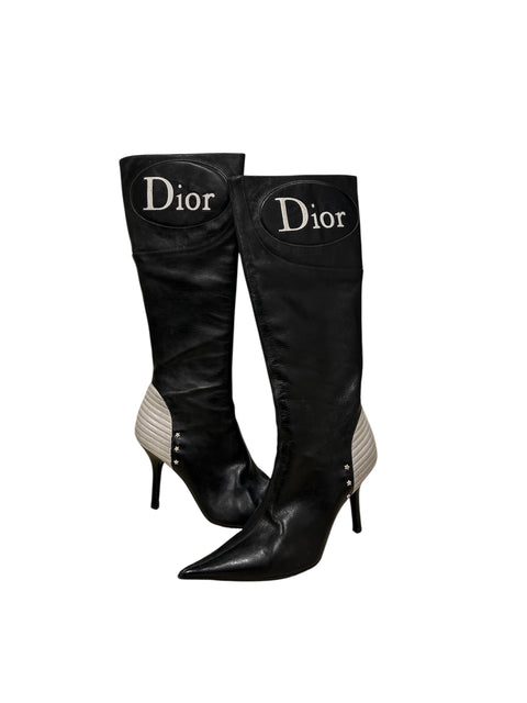 Christian Dior White/Black Boots T.36/2