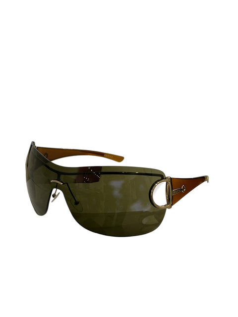 Gucci Brown Metal Sunglasses